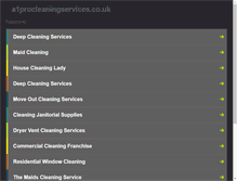 Tablet Screenshot of a1procleaningservices.co.uk